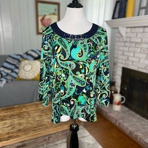 RQT detail paisley blouse